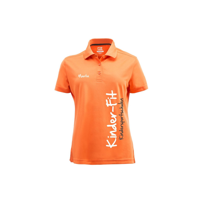 Kinder-Fit Herren Poloshirt für Trainer orange